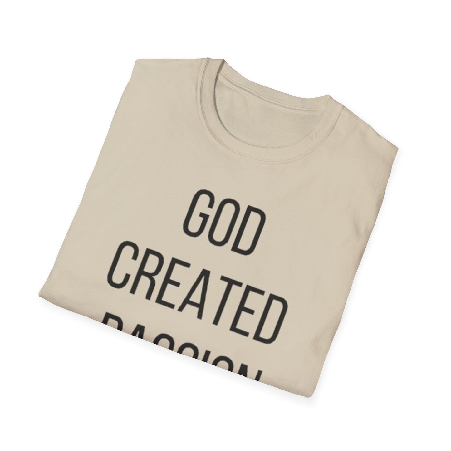 Soccer Lover Unisex T-Shirt - 'God Created Passion' Design
