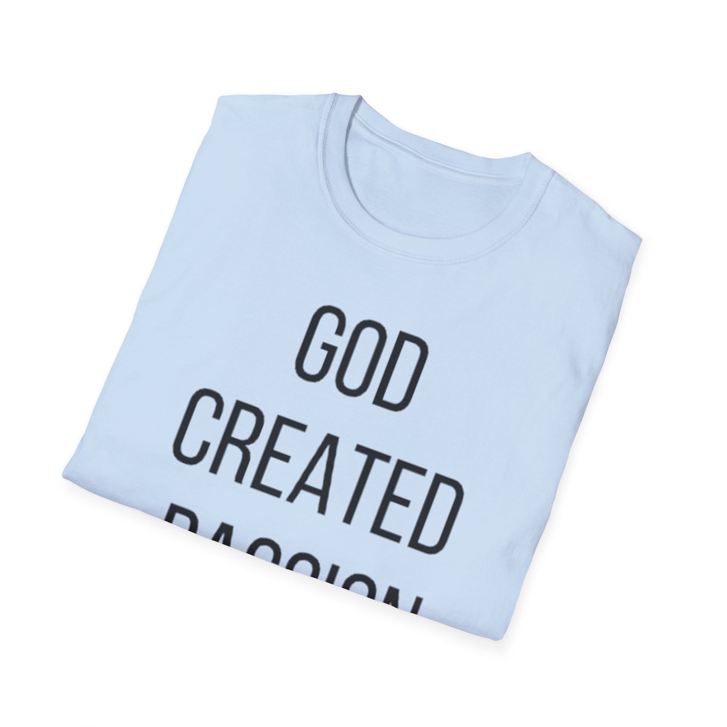 Soccer Lover Unisex T-Shirt - 'God Created Passion' Design