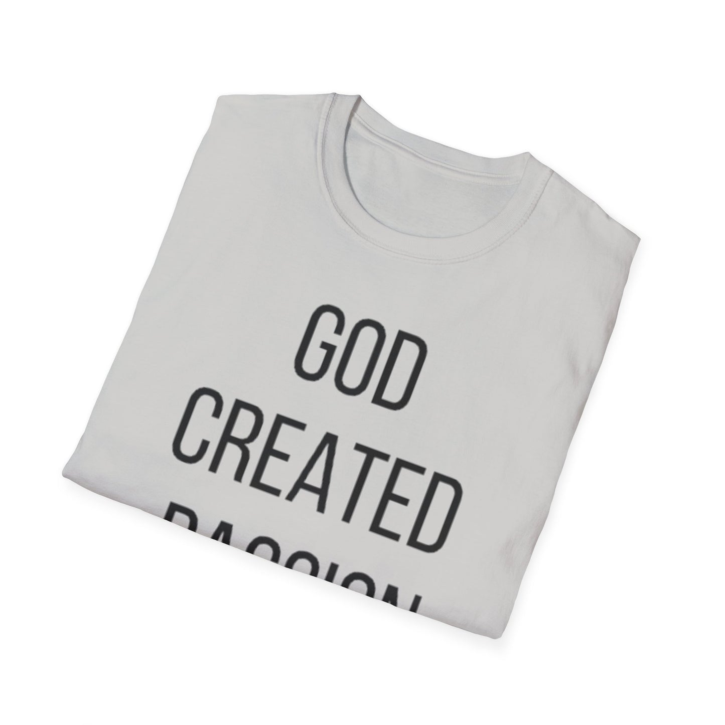 Soccer Lover Unisex T-Shirt - 'God Created Passion' Design