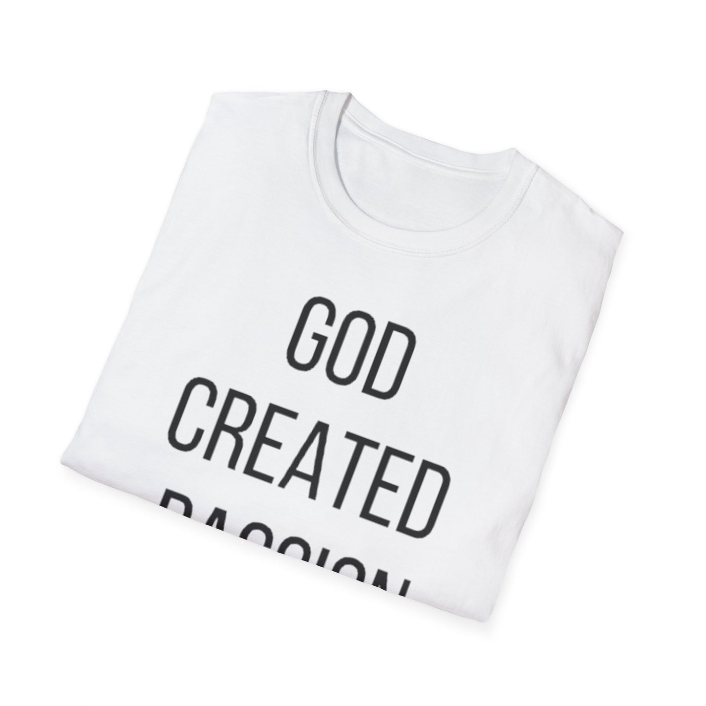 Soccer Lover Unisex T-Shirt - 'God Created Passion' Design